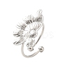 Non-Tarnish 304 Stainless Steel Open Cuff Ring RJEW-M167-10B-P-1