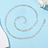 10Pcs 667 Stainless Steel Paperclip Chain Necklaces NJEW-BBC0001-48C-P-7