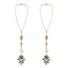 2Pcs Alloy Enamel Pendant Decorations HJEW-FH00008-1
