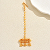 Ethnic Style Tassel Brass with Cubic Zirconia Hair Extension Chain for Women PU2601-8