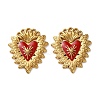 304 Stainless Steel Enamel Pendants STAS-P440-06G-01-1