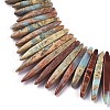 Natural Aqua Terra Jasper Graduated Beads Strands G-F590-01-3