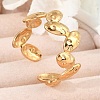 304 Stainless Steel Open Cuff Rings for Women LS-RJEW-A056-02G-1