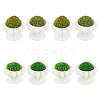 8Pcs 4 Styles Resin Simulated Flower Bed AJEW-GO0001-71-1