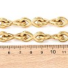 304 Stainless Steel Infinity Link Chain Necklaces for Women Men NJEW-F363-04G-5