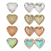8Pcs 4 Style 304 Stainless Steel & 316 Stainless Steel Locket Pendants STAS-UN0027-58-1