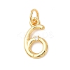 Brass Micro Pave Cubic Zirconia Pendants KK-D019-28G-06-1