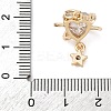 Brass Cubic Zirconium Pendants KK-D378-10KCG-3