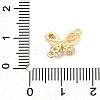 Brass Micro Pave Cubic Zirconia Connector Charms KK-U056-04G-3