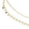 Brass Double Layer Star Tassel Thigh Leg Chains AJEW-AN00639-4