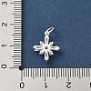 925 Sterling Silver Pave Clear Cubic Zirconia Pendants STER-G049-01C-S-3
