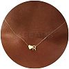 Simple Style Adjustable 316L Surgical Stainless Steel Heart and Initial Pendant Necklaces for Women WG95AEF-18-1