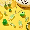 30Pcs 6 Styles Opaque Resin Pendants RESI-YW0001-67A-6