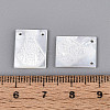 Natural White Shell Mother of Pearl Shell Pendants SSHEL-S264-002B-4