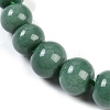 Natural Green Aventurine Rondelle Graduated Beaded Necklaces for Women Men NJEW-K388-02R-2