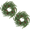 Flexible Glue PE Christmas Wreath AJEW-WH20060-20-7