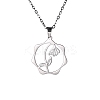 Non-Tarnish 304 Stainless Steel Pendant Necklaces PW-WG57218-11-1