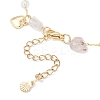 Natural Amethyst Link Bracelets for Women BJEW-JB12116-02-4