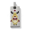Christmas 304 Stainless Steel Enamel Pendants STAS-Z098-41P-1