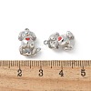 304 Stainless Steel Enamel Pendants STAS-Z122-20P-3