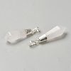 Natural Quartz Crystal Pointed Pendants LS-G-P445-E13-2