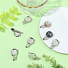 30Pcs Iron Brooch Frame Cabochon Settings IFIN-SC0001-99-4
