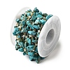 Handmade Synthetic Turquoise Chip Beaded Chains CHC-F020-02G-04-3