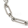 Non-Tarnish 304 Stainless Steel Oval Link Chains Bracelets for Men & Women BJEW-D042-09P-2