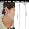 Brass Ball Head Pins KK-BBC0025-60C-2