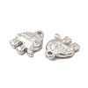 Non-Tarnish 304 Stainless Steel Pendant Rhinestone Settings STAS-E182-16P-2