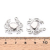 304 Stainless Steel Crab Pendants STAS-T069-35P-3
