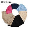 30Pcs 6 Styles Polyester Imitation Burlap Packing Pouches Drawstring Bags ABAG-YW0001-08-1