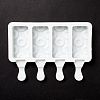 Food Grade DIY Rectangle Ice-cream Silicone Molds DIY-D062-01B-4