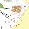 3 Colors Brass Flat Round Spacer Beads KK-FS0001-36-8