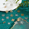 24Pcs 6 Style 201 Stainless Steel Filigree Joiners Links STAS-DC0008-57-4
