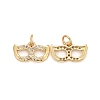 Rack Plating Brass Cubic Zirconia Pendants LS-ZIRC-C031-01G-2