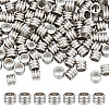120Pcs 202 Stainless Steel Beads STAS-ME0002-49-1