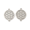 201 Stainless Steel Laser Cut Connector Charms STAS-P428-08P-1