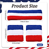 Cotton Sweatbands Sports 1Pc Headbands & 1 Pair Wristbands Sets for Athletic Exercise AJEW-DJ0006-17C-2