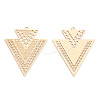 Rack Plating Brass Filigree Pendants KKC-T001-59KC-1