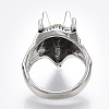 Alloy Wide Band Rings X-RJEW-T006-07-4