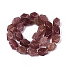 Natural Strawberry Quartz Beads Strands G-Q608-11H-3