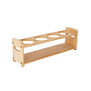 4 Round-Hole Wooden Kitchen Oil Bottle Organizer Rack ODIS-WH0026-23A-1