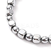 Round & Cube Synthetic Non-magnetic Hematite Beaded Necklaces NJEW-Q341-07-2
