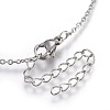 Brass Micro Pave Cubic Zirconia Pendant Necklaces NJEW-O108-12P-3