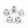 Plated Acrylic Beads PB43C9308-Y-1