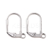 Original Color Stainless Steel Leverback Earring Findings X-STAS-E007-6-1