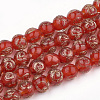 Handmade Gold Sand Lampwork Beads LAMP-T006-05G-1