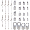 304 Stainless Steel Cord Ends and Chain Extender STAS-UN0019-77P-1