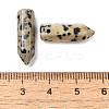 Natural Dalmatian Jasper Pointed Pendants G-C158-05B-3